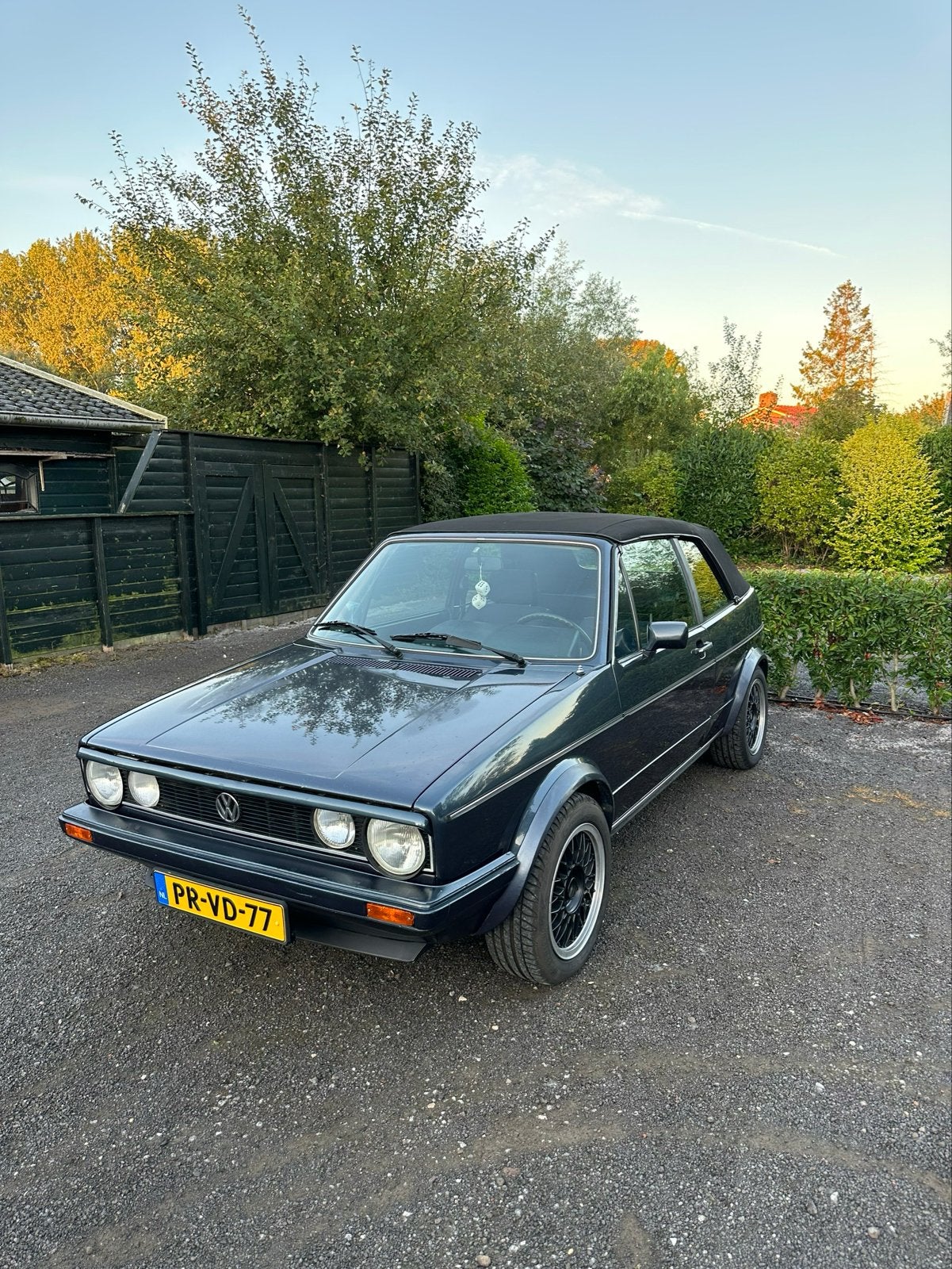 Volkswagen Golf 1.8 GL Cabriolet 1986 Blauw, Voorwielaandrijving, Stof, 4 cilinders, Cabriolet