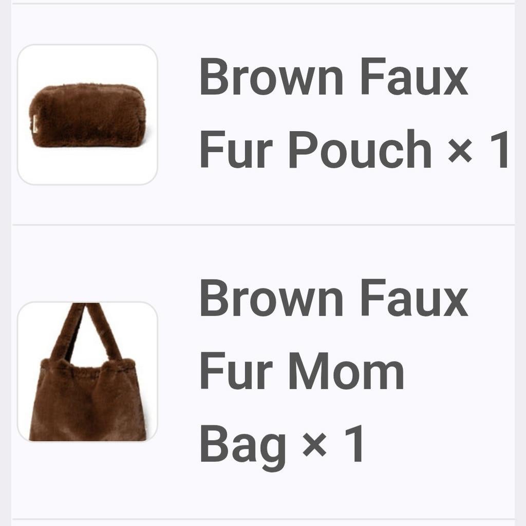 Studio Noos Faux Fur Tas met Pouche - Nieuw, Sieraden, Tassen en Uiterlijk, Tassen | Damestassen, Ophalen of Verzenden, Nieuw