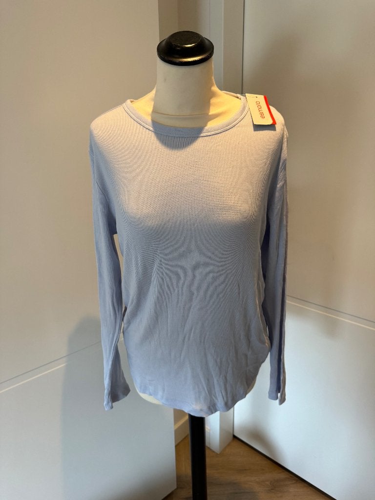 New licht blauw longsleeve shirt trui Esmara streep L 44 46, Blauw, Maat 42/44 (L), Nieuw, Lange mouw