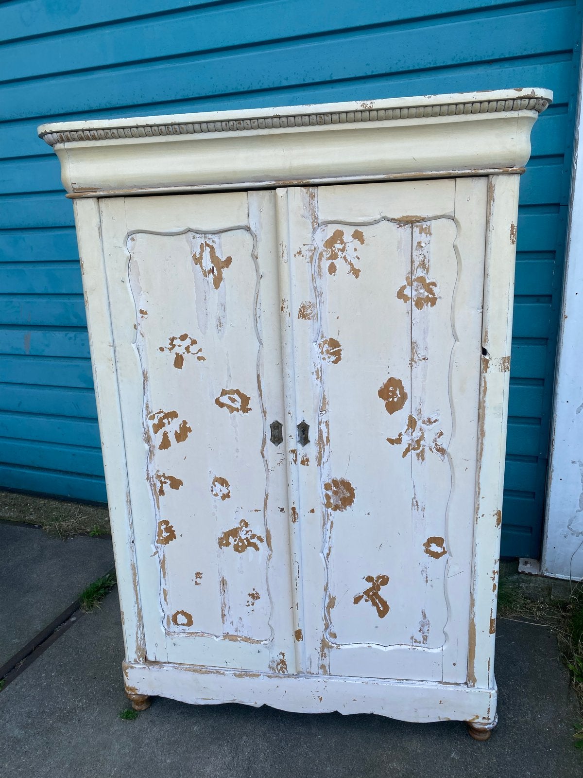 Grote grenen originele 'meidenkast' ca. 1900, Ophalen