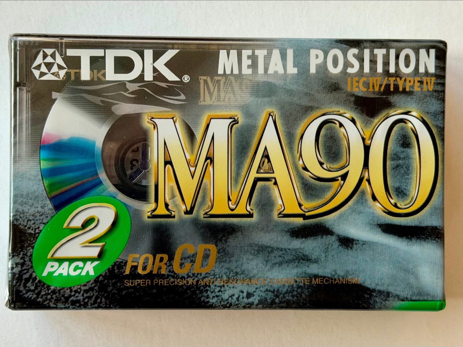 TDK MA90 Metal Position Type IV Audiocassette (2-pack), 2 t/m 25 bandjes, Overige genres, Ophalen of Verzenden, Nieuw in verpakking