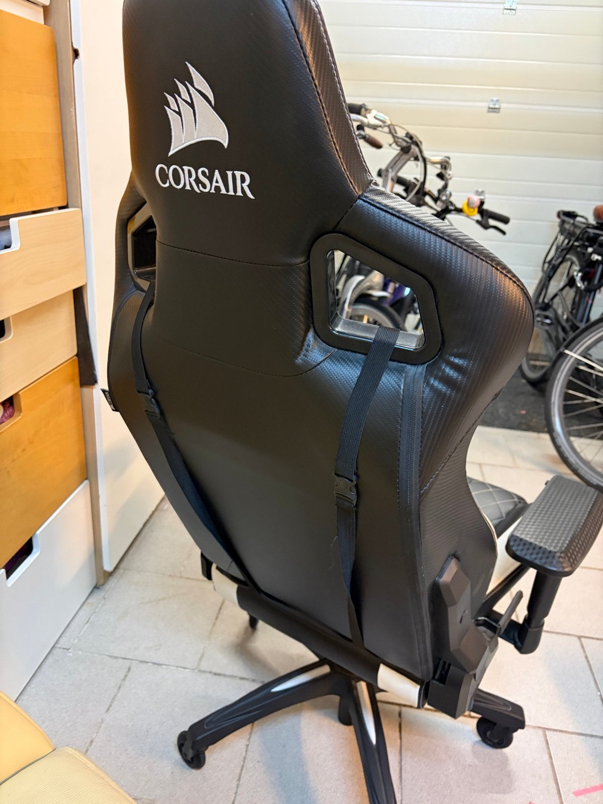 LUXE Corsair T3 Rush Gaming Stoel bureau stoel, Ophalen, Zwart, Zo goed als nieuw, Bureaustoel