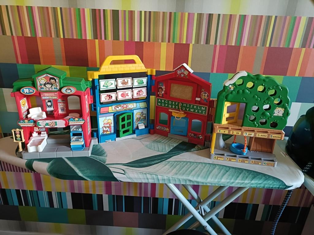 Fisher Price little people huis, Ophalen, Gebruikt, Speelset