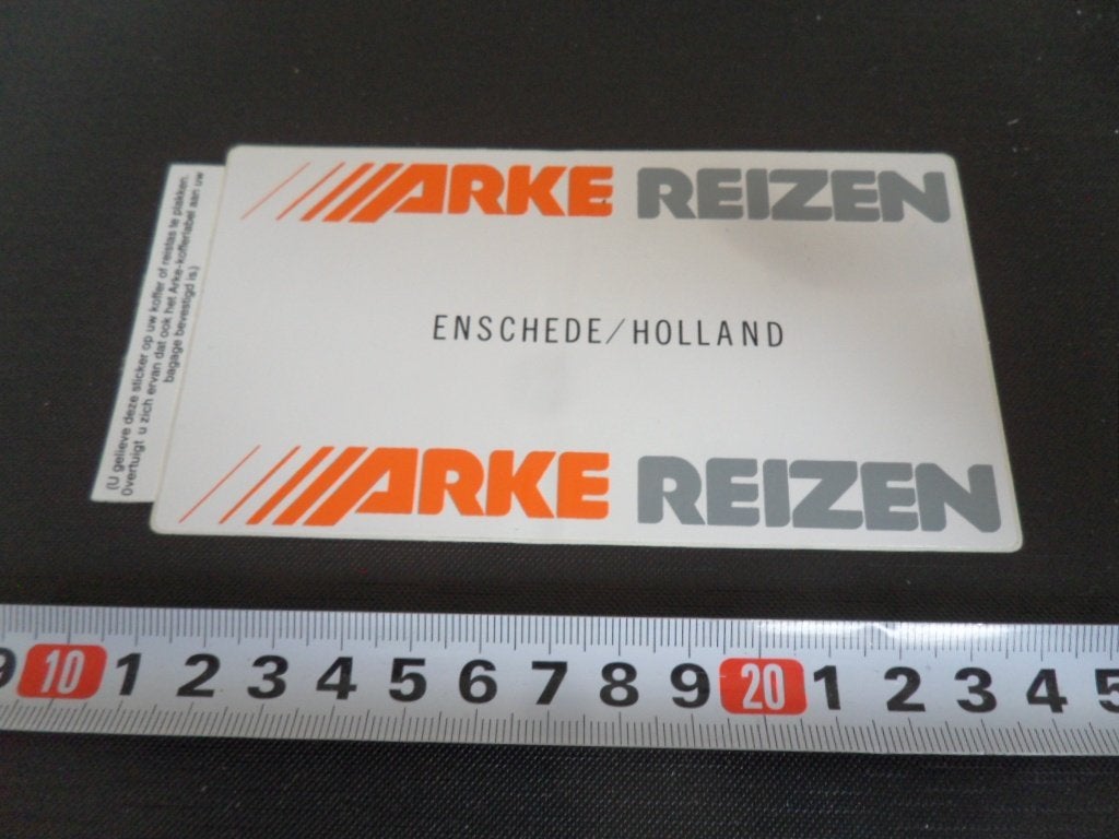 sticker Enschede Holland ARKE REIZEN, Verzamelen, Ophalen of Verzenden, Zo goed als nieuw