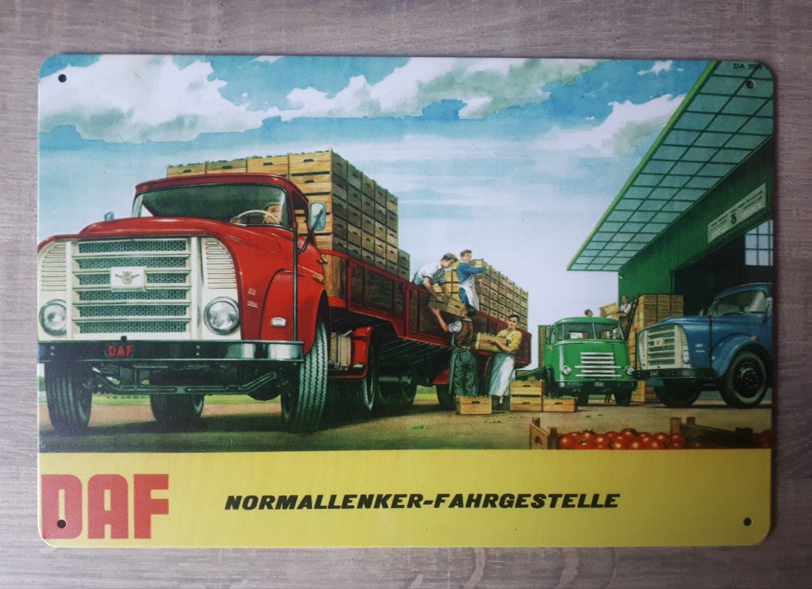 Daf 20x30 cm Metalen Reclamebord, Ophalen of Verzenden, Nieuw, Reclamebord