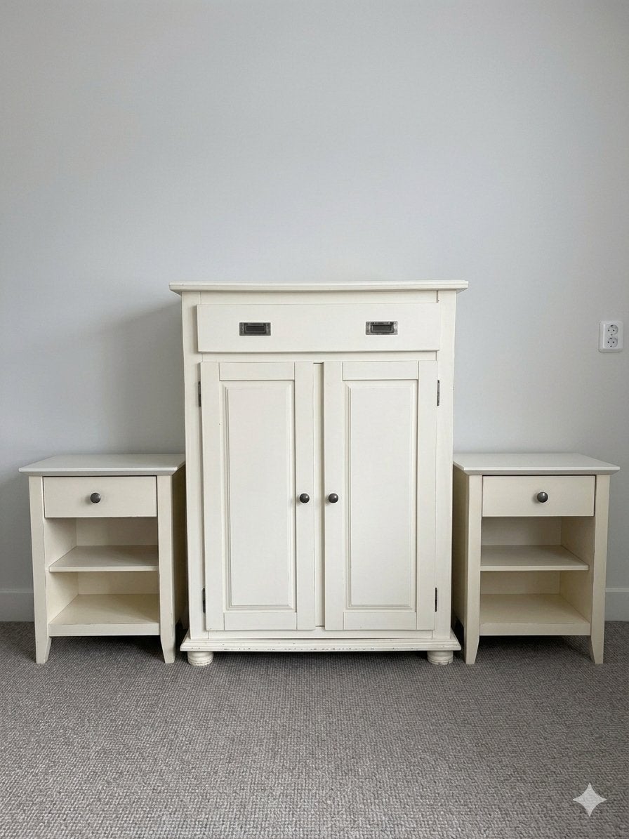 Leuke set meidenkast en 2 nachtkastjes, Ophalen, Gebruikt, Kast, 105 cm of meer