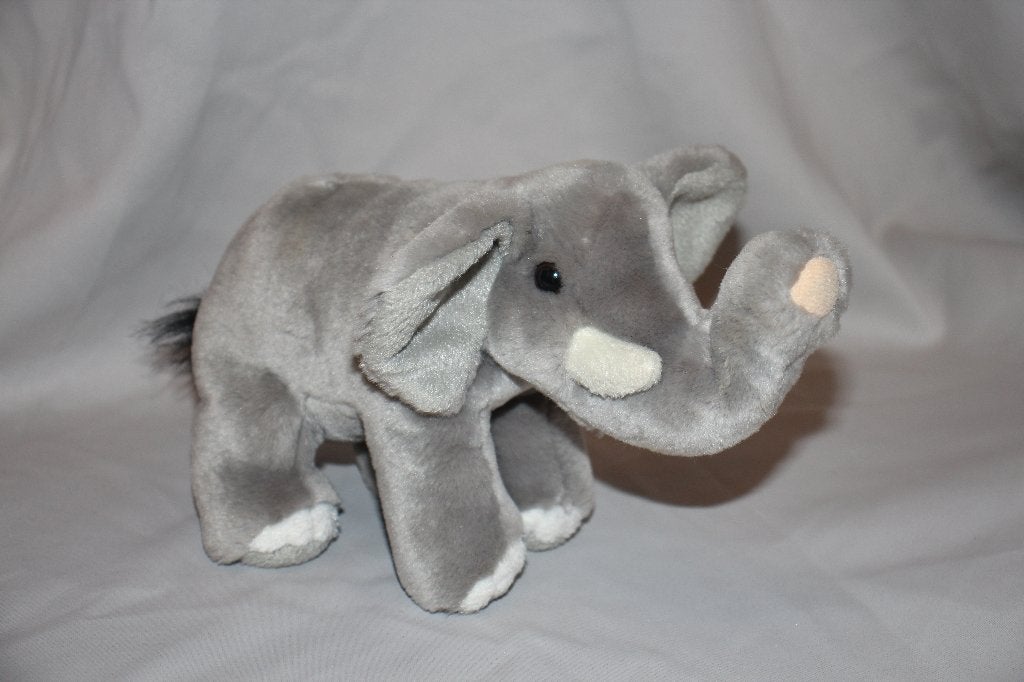 Grijze Olifant - Nature planet Plan -  23cm knuffel pluche, Overige merken, Overige karakters, Grijs, Ophalen of Verzenden