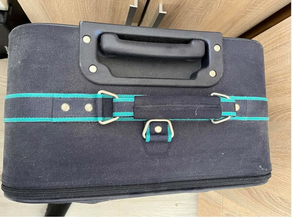 Samsonite reiskoffer - Blauw met wieltjes, Ophalen, Gebruikt, 45 tot 55 cm, 70 cm of meer