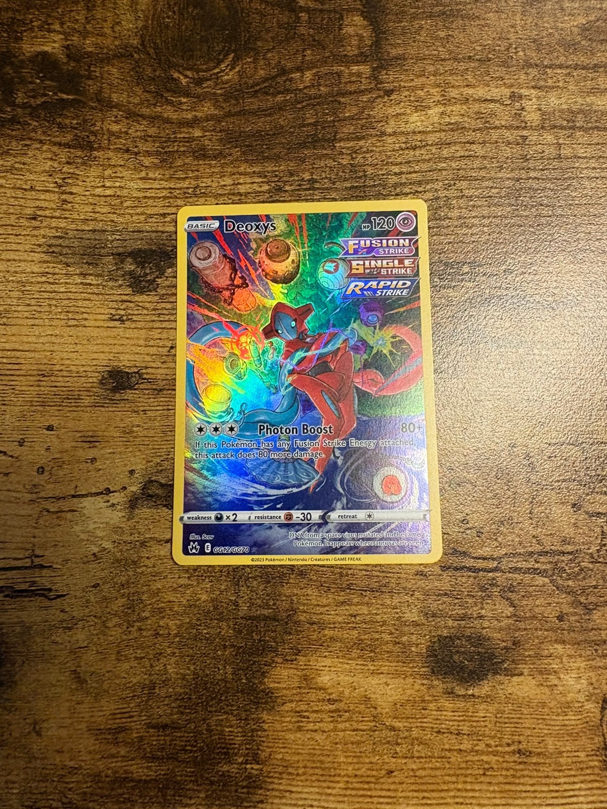 Deoxys (CRZ GG12), Ophalen of Verzenden, Nieuw, Losse kaart, Foil