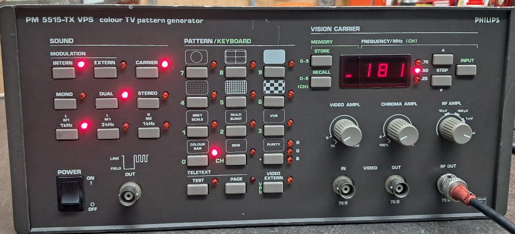 Volledig gereviseerde Philips PM5515 patroongenerator, Ophalen of Verzenden, Gebruikt, Elektriciteit