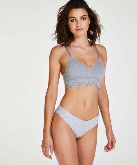 Hunkemöller Invisible String Katoen Grijs maat XL (887), Kleding | Dames, Ondergoed en Lingerie, Hunkemöller, Ophalen of Verzenden