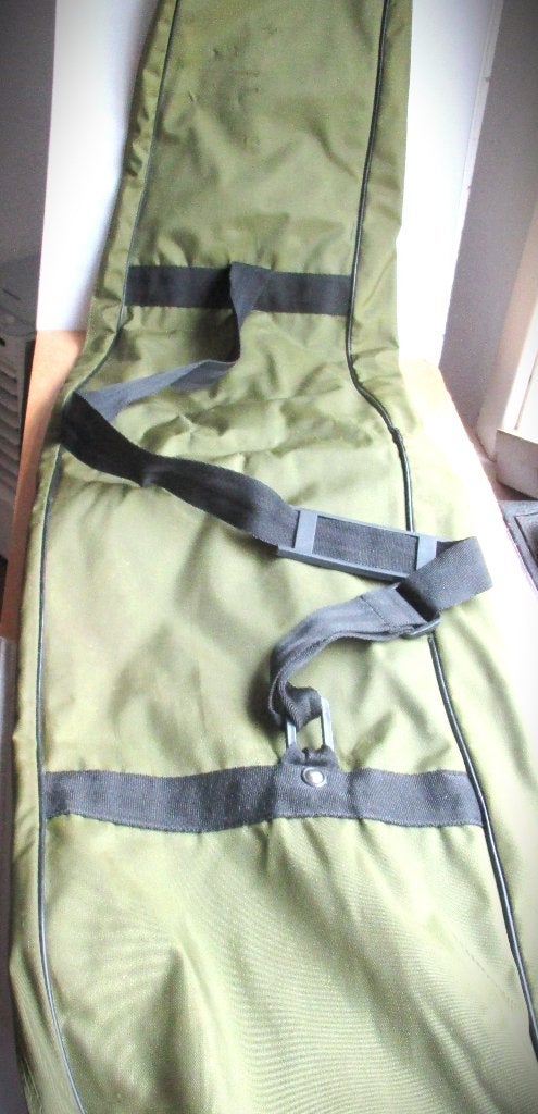 Hengel foudraal tas Grand Prix~Legergroen~ca 125 cm lang, Watersport en Boten, Ophalen of Verzenden, Zo goed als nieuw, Koffer of Tas
