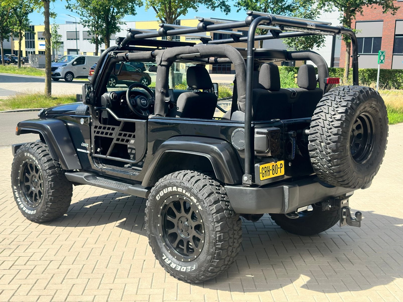 ‼️JEEP WRANGLER JK 3.6 V6 SAFARI BLACK EDITION SOFT/HARDTOP, Auto's, Automaat, Euro 5, Stof, Zwart