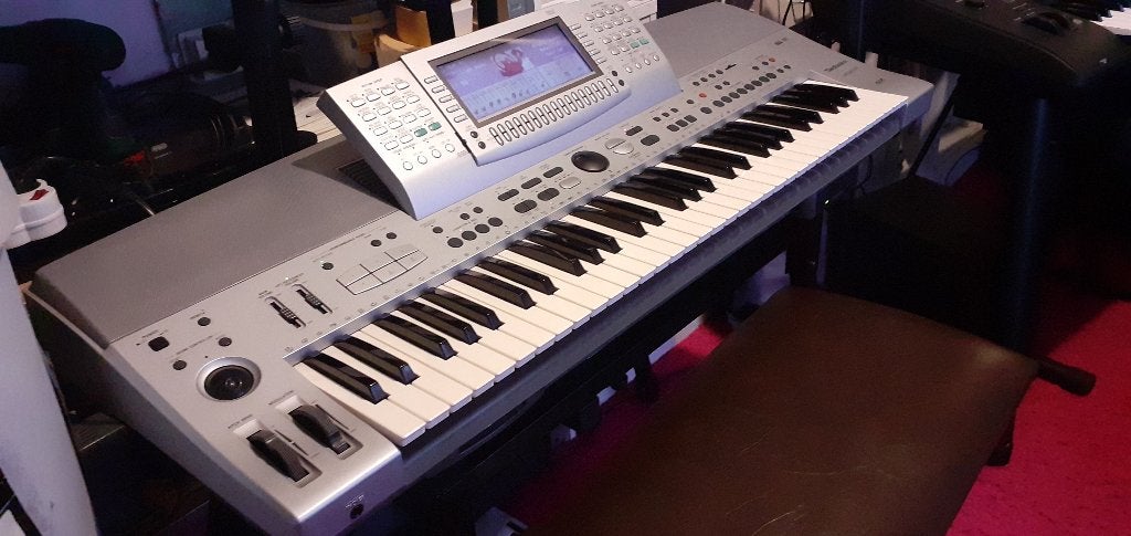 als nw TECHNICS sx KN 6500+standaard+handleiding+bank+3 disk, Ophalen, 61 toetsen, Zo goed als nieuw, Aanslaggevoelig