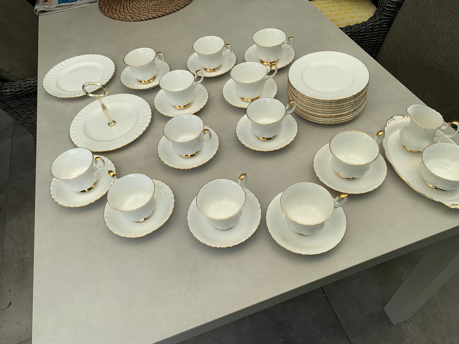 Royal Albert koffie servies, Ophalen