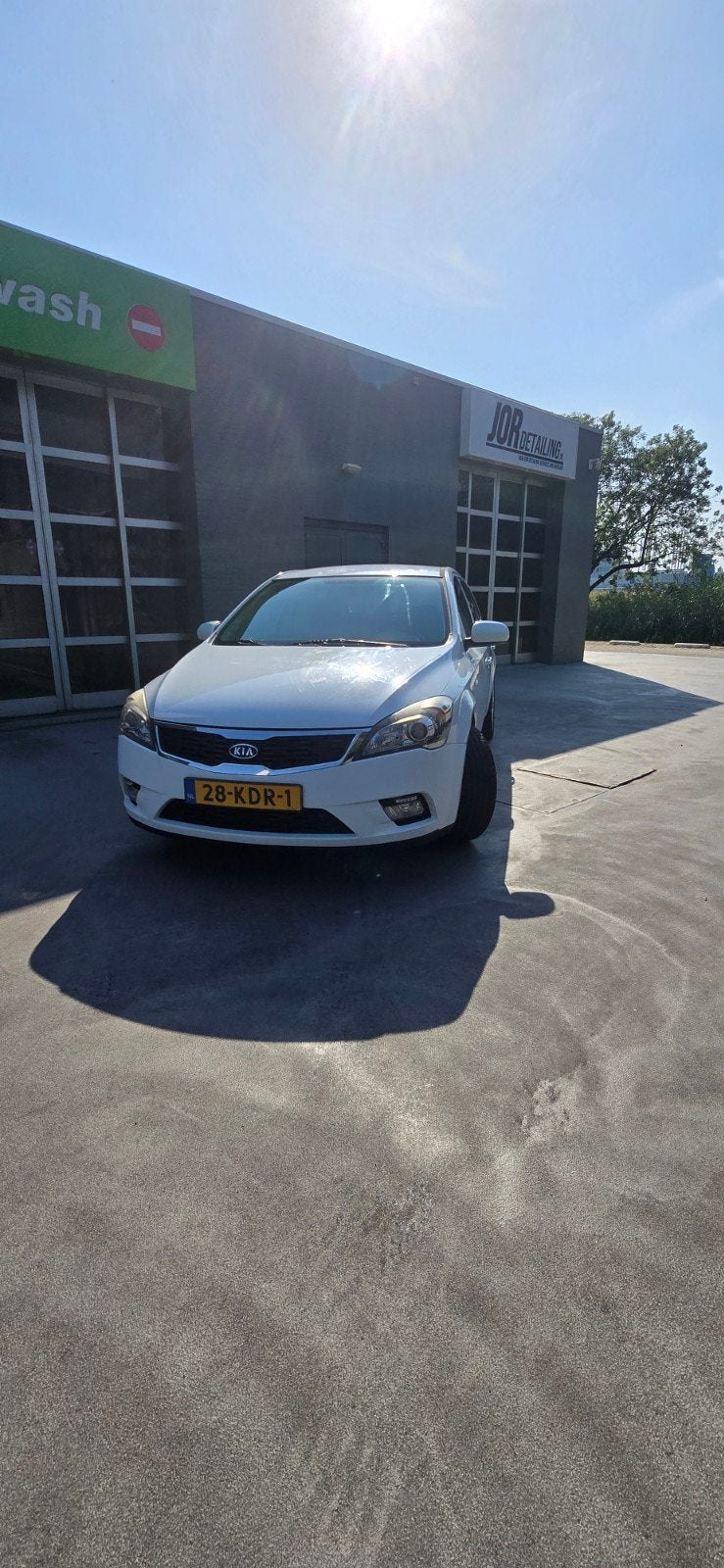 Kia (Pro) Cee d 1.4 Cvvt 2009 Wit (Export), Auto's, Stof, 4 cilinders, 1396 cc, Wit