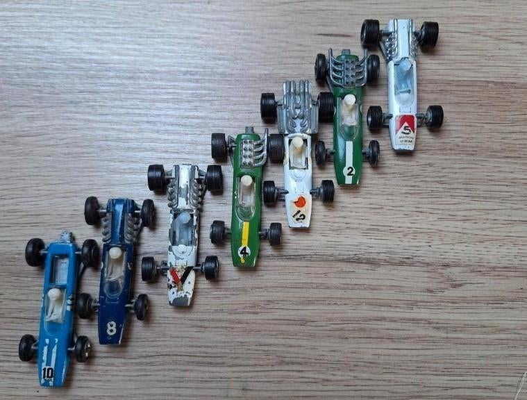 7 vintage Formule 1 raceauto's van Efsi en Bestbox, Ophalen of Verzenden, Gebruikt, Formule 1