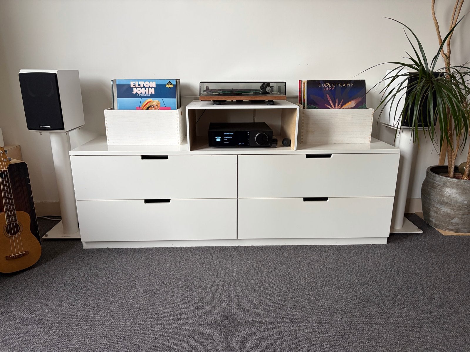 IKEA Nordli ladekast - Wit, Ophalen, 100 tot 150 cm, Zo goed als nieuw, 3 of 4 laden