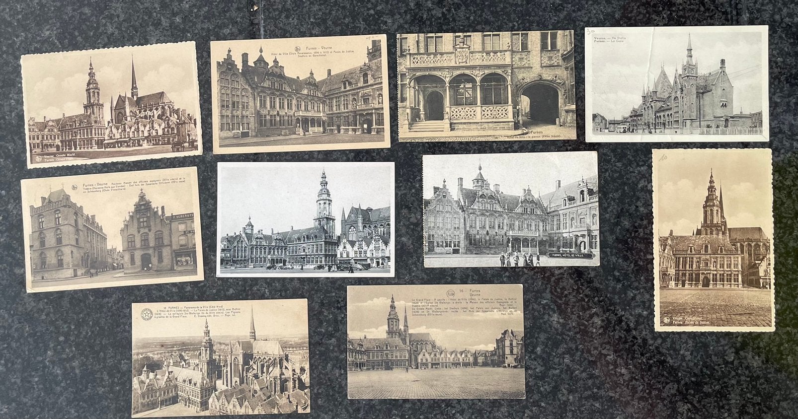 Unieke Kavel  10 Antieke Postkaarten Veurne (Furnes), Ophalen of Verzenden, 1920 tot 1940