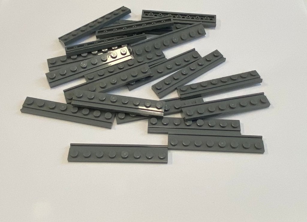 Partij 20x nieuwe 1x8 Lego rail plaatjes in diverse kleuren, Overige thema's, Lego, Nieuw, Ophalen of Verzenden