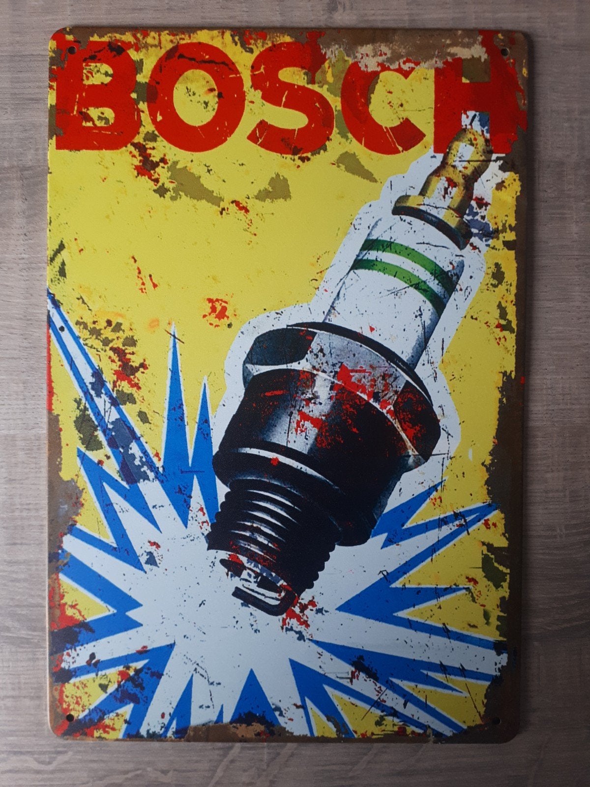 Bosch 20x30 cm Metalen Reclamebord, Ophalen of Verzenden, Nieuw, Reclamebord