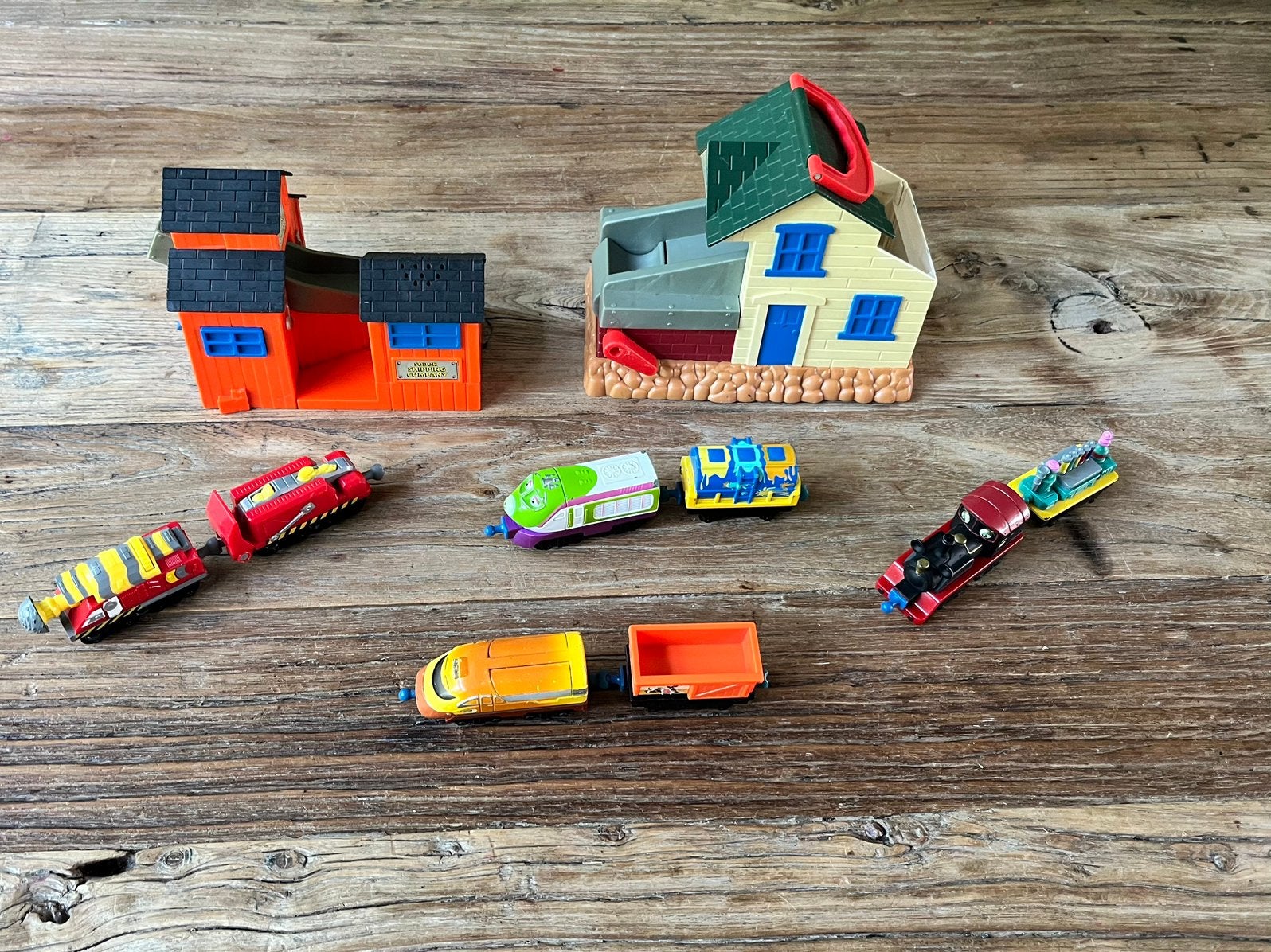 Chuggington treintjes en huisjes, Ophalen of Verzenden, Gebruikt