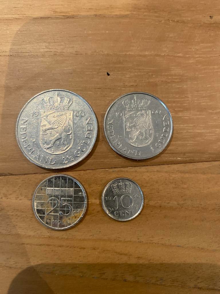 Nederlandse munten set: Rijksdaalder, Gulden, Kwartje, Dubbe, Ophalen of Verzenden, Koningin Juliana, Overige waardes, Setje