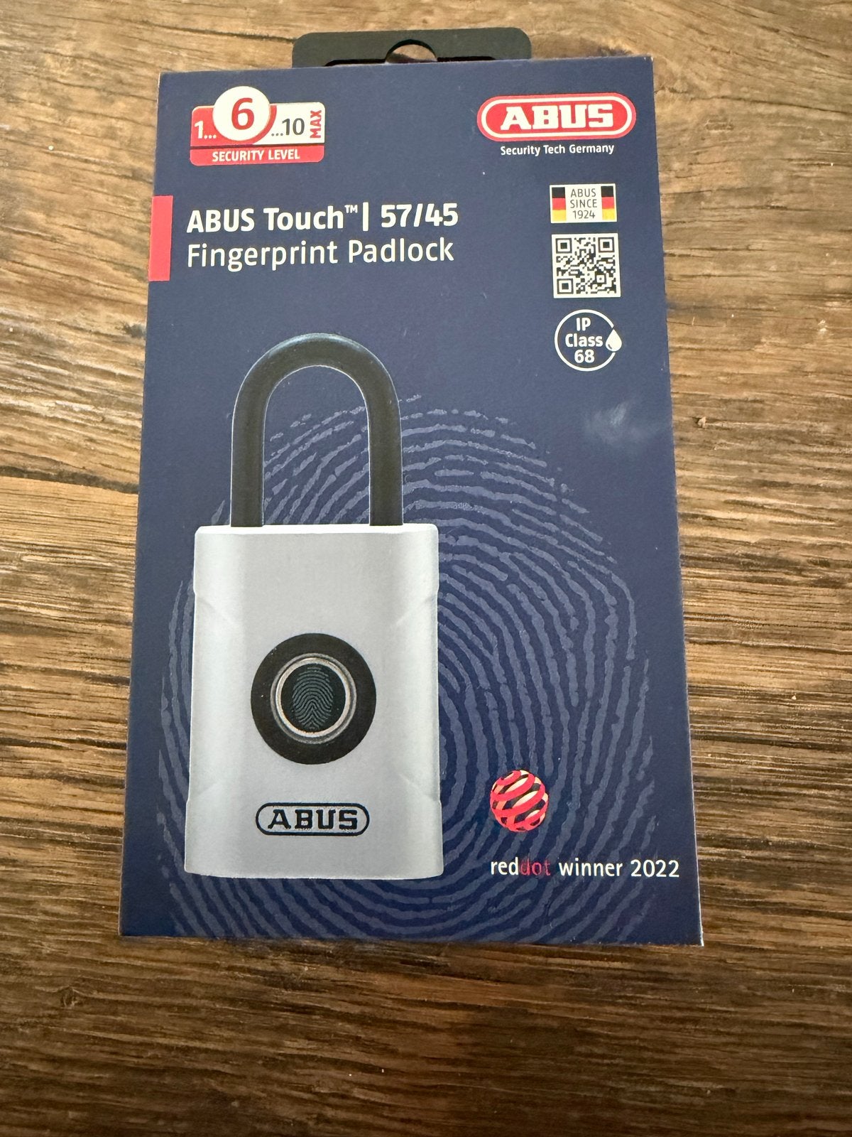 ABUS Touch | 57/45 Vingerafdruk Hangslot - Nieuw, Ophalen of Verzenden, Nieuw, Overige materialen, Slot