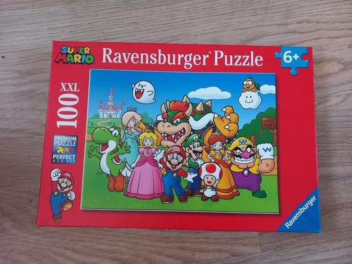 Super Mario XXL Puzzel 100 Stukjes Ravensburger, Ophalen of Verzenden, Meer dan 50 stukjes, Zo goed als nieuw, 6 jaar of ouder