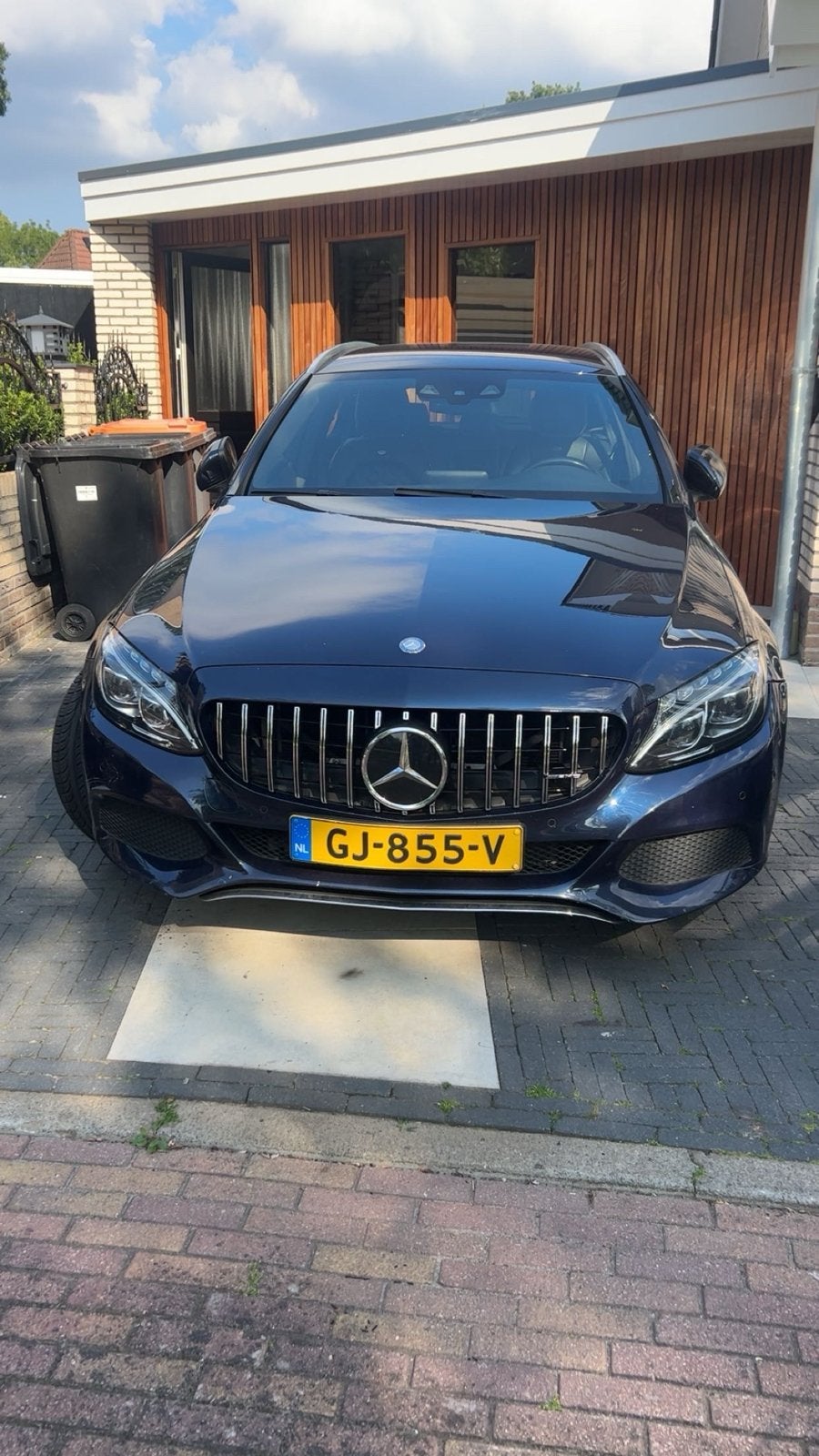 Mercedes C350e VOL! BURMSTR/DESIGNO/ACC/STOELVERW/AMBIENT, Automaat, Achterwielaandrijving, Blauw, Stationwagon