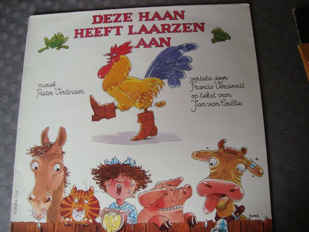 Deze haan heeft laarzen aan, Cd's en Dvd's, Vinyl | Kinderen en Jeugd, Ophalen of Verzenden, Zo goed als nieuw