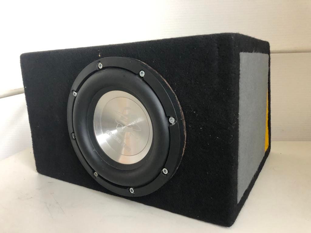 Ground Zero 20cm Subwoofer in behuizing, Ophalen of Verzenden, Zo goed als nieuw