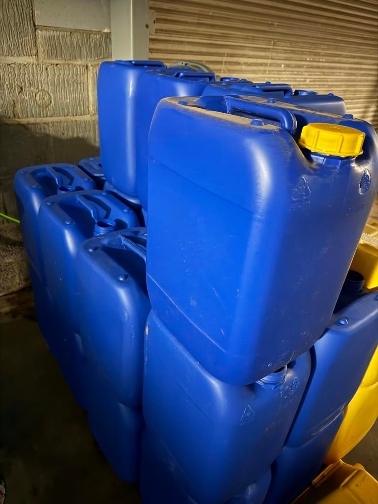 Brandstof jerrycans - 20 liter - UN keurmerk, Ophalen of Verzenden, Gebruikt