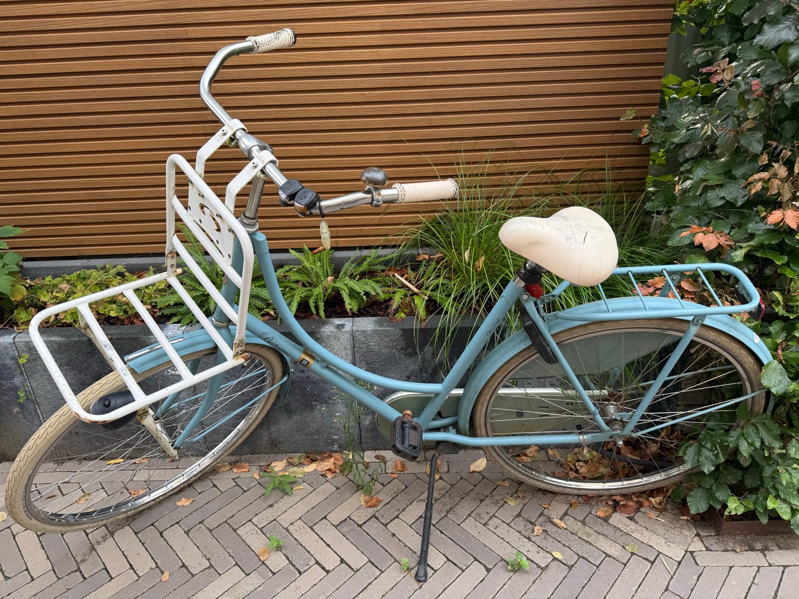 Batavus Old Dutch omafiets - Lichtblauw met Voordrager, Fietsen en Brommers, Velgrem, Ophalen, Overige merken, 53 tot 56 cm