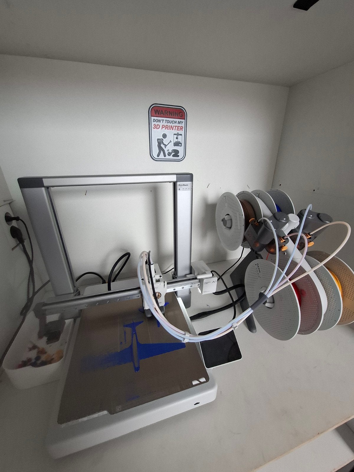 Bambu Lab a1 3D-printer met AMS, filament en accessoires, Ophalen, Zo goed als nieuw, Filament, Ingebouwde Wi-Fi
