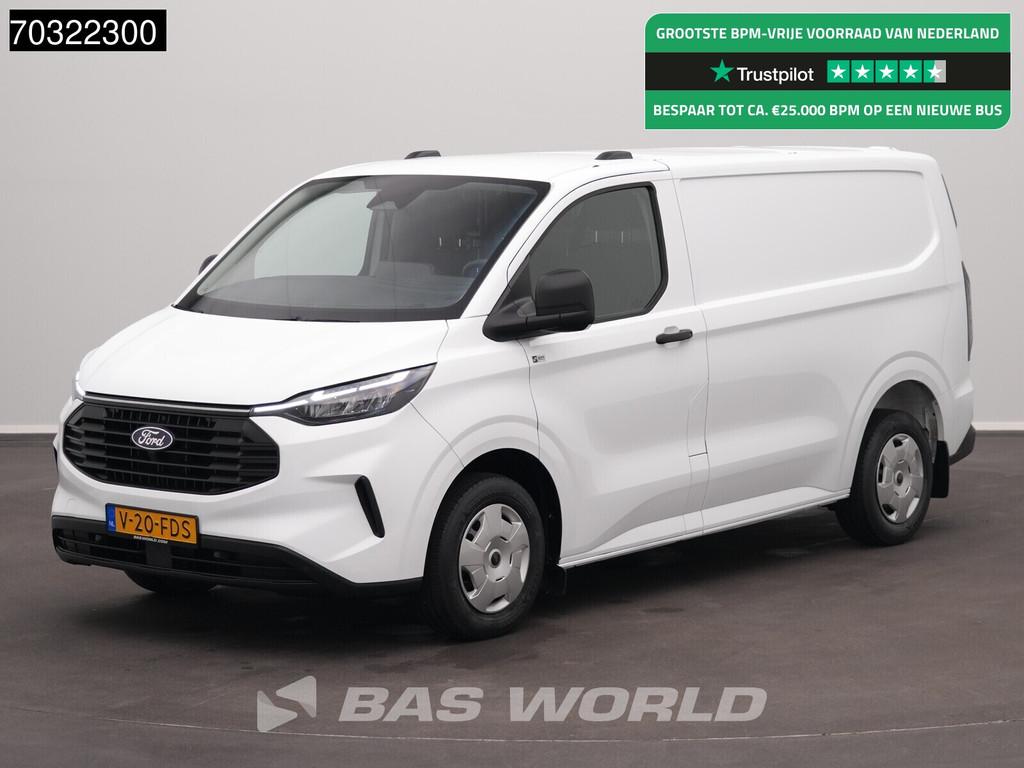 Ford Transit Custom 110pk L1H1 Nwe model Camera Carplay Airc, Stof, Gebruikt, Euro 6, 4 cilinders