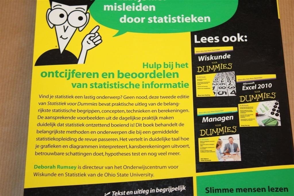 Statistiek voor Dummies — Praktische Hulp en Uitleg, Ophalen of Verzenden, Alpha, Gelezen, HBO