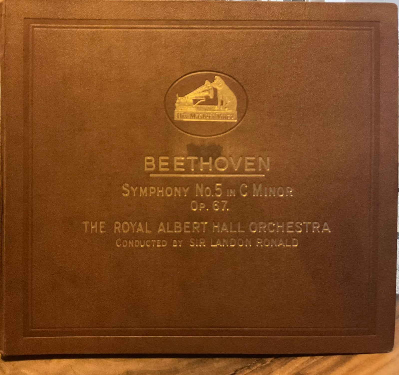 Beethoven 5e symphony, 4 stuks 78 toeren platen, Boxset, Symfonie, Ophalen of Verzenden, Zo goed als nieuw