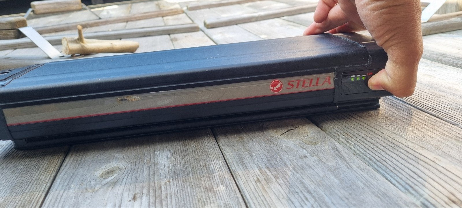 Accu stella, Fietsen en Brommers, Fietsaccessoires | Fietsaccu's, Ophalen of Verzenden, Zo goed als nieuw