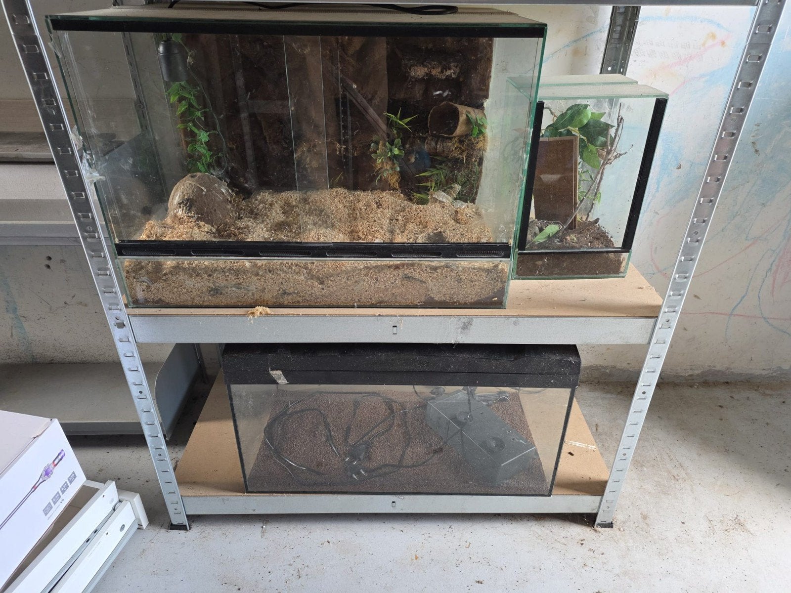 terrariums verschillende maten, Dieren en Toebehoren, Ophalen, Gebruikt, Terrarium of Paludarium