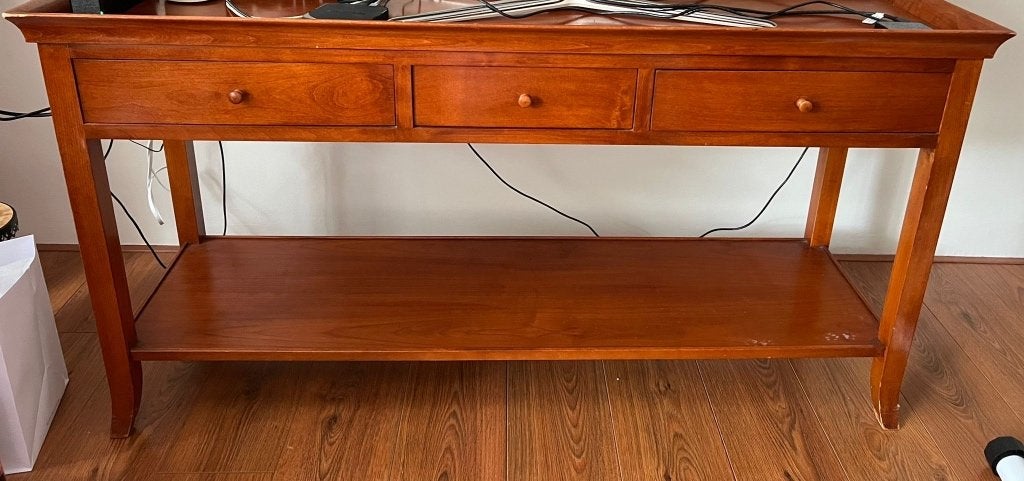Kersenhout Dressoir, Huis en Inrichting, Ophalen, Met plank(en), Gebruikt, 100 tot 150 cm