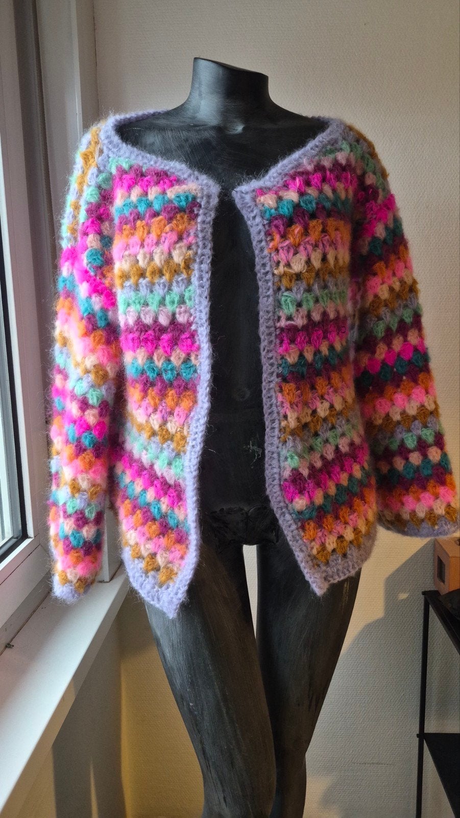 MYPZ Granny Stripes Vest Spirit  TU- Handgemaakt, Maat 38/40 (M), MYPZ, Meerkleurig, Ophalen of Verzenden