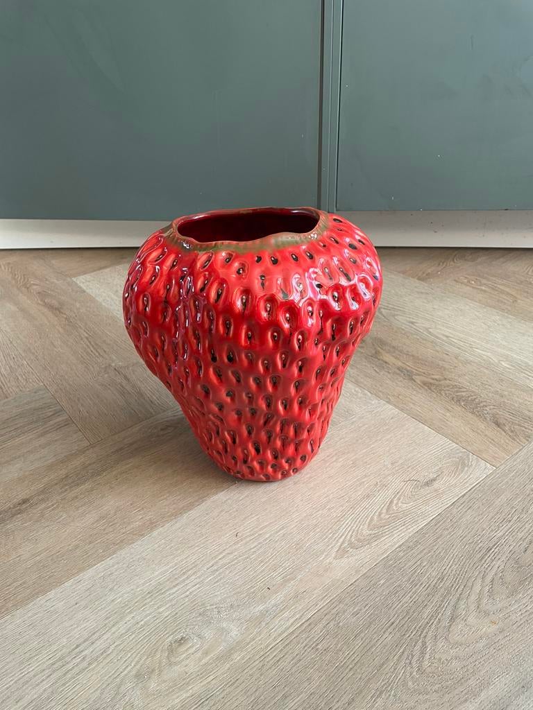 Des Pots vaas aardbei, Ophalen, Overige kleuren, Aardewerk of Porselein, Zo goed als nieuw