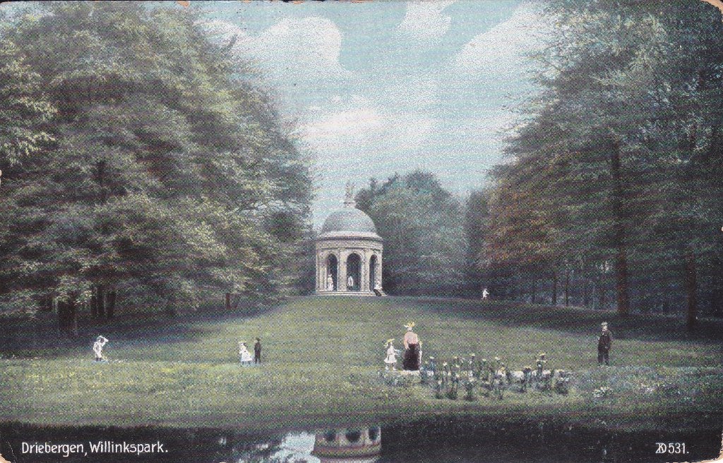 Driebergen. Oude ansichtkaart Driebergen, Willinkspark, Verzenden, Voor 1920, Gelopen, Utrecht