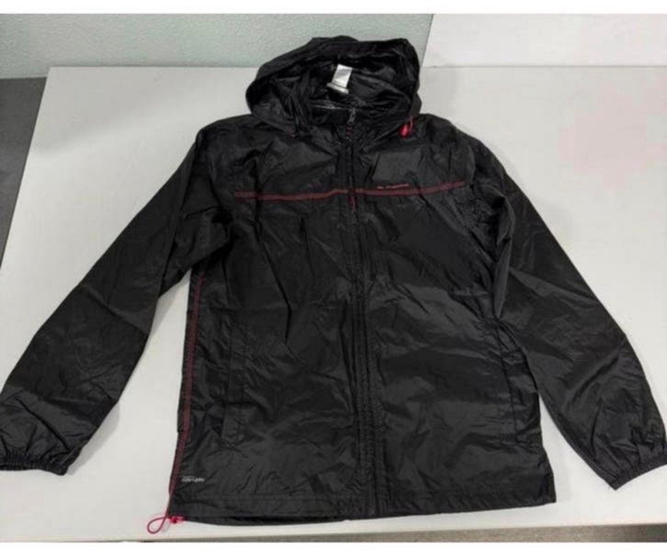 Quechua zwarte regenjas dames jas jack S zwart windstopper, Zwart, Ophalen of Verzenden, Zo goed als nieuw, H