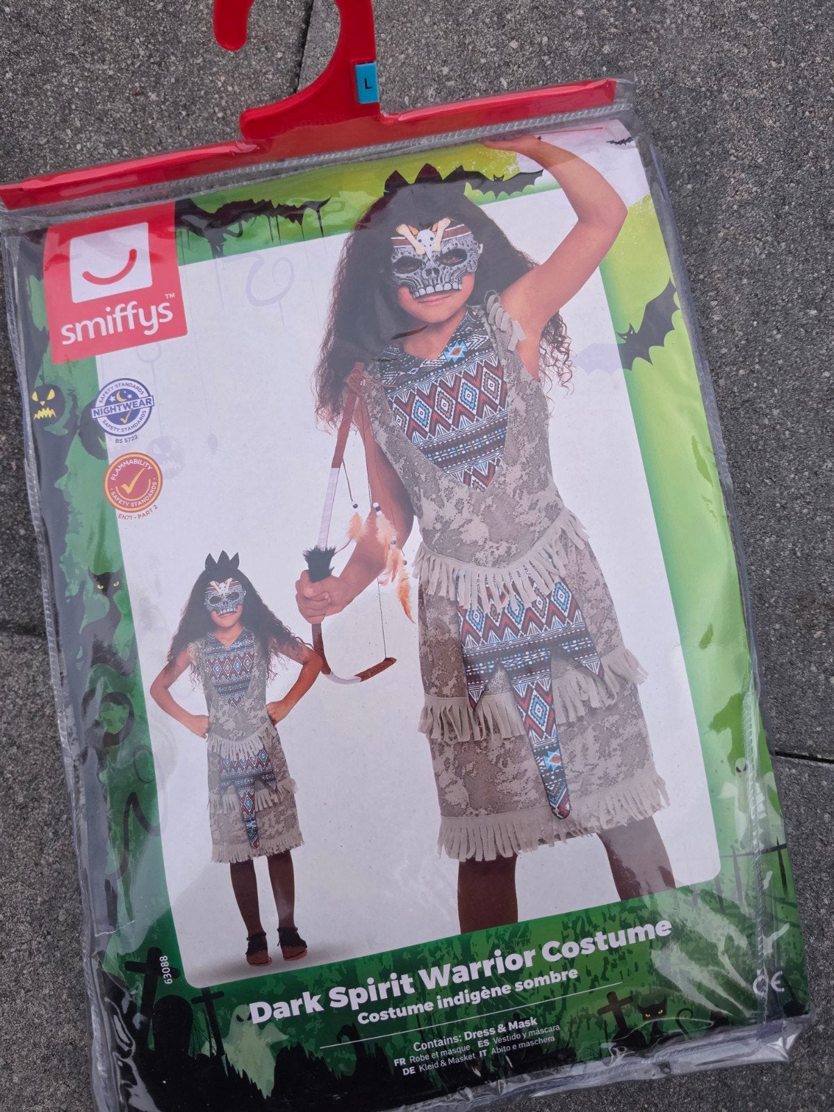 Nieuw! Dark spirit krijger outfit 7-9 jaar, Ophalen of Verzenden, Nieuw, Meisje
