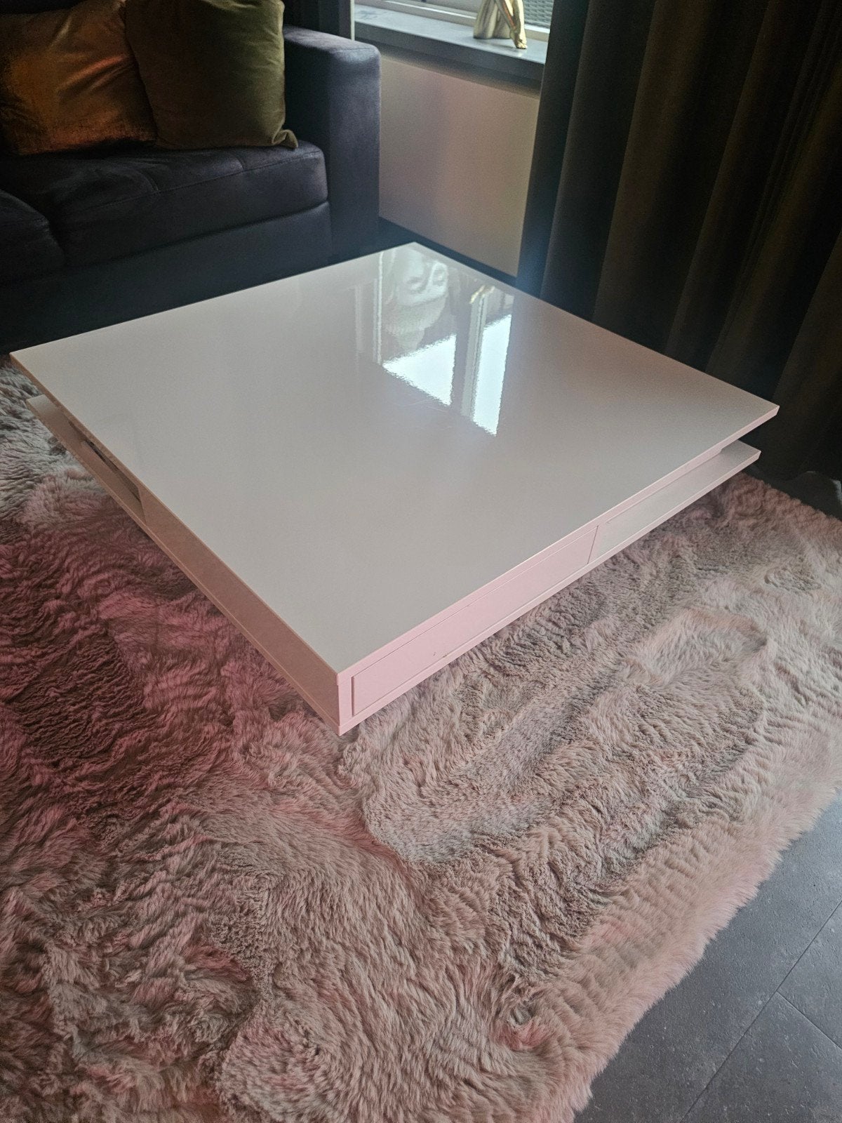 IKEA TOFTERYD Salontafel - Hoogglans Wit, Huis en Inrichting, Tafels | Salontafels, Ophalen