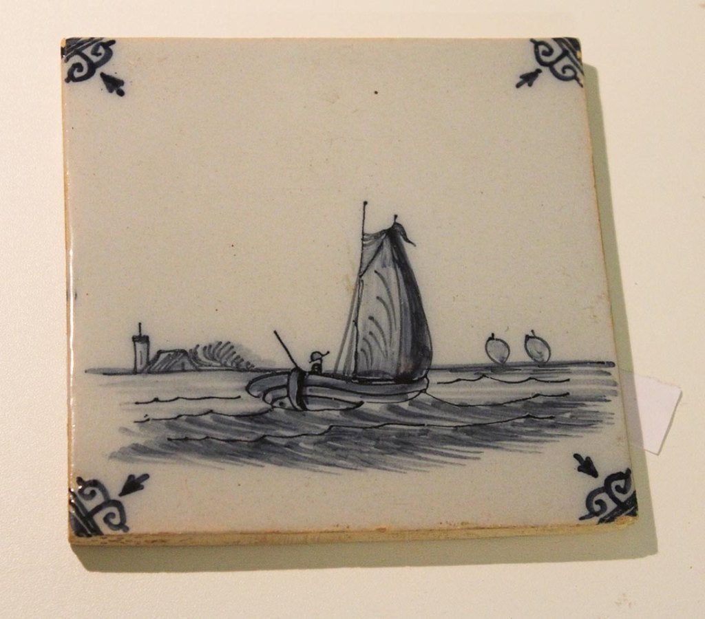 Tegels antiek (4 x ), Ophalen of Verzenden