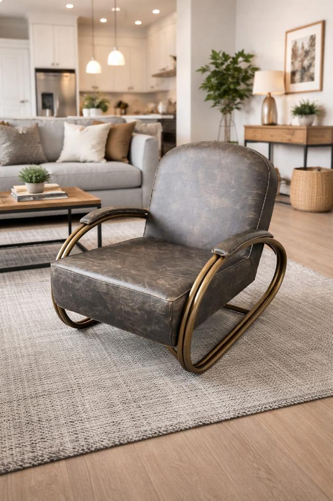 Riva fauteuil met sledeframe, Ophalen, Gebruikt, Eén