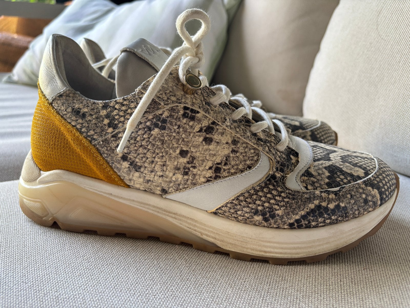 Via Vai swami sneaker slangenprint mt40 dames izgs, Beige, Ophalen of Verzenden, Sneakers of Gympen, Zo goed als nieuw